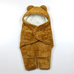 Baby Sleeping Bag Ultra-Soft Fluffy Fleece Newborn Receiving Blanket Infant Boys Girls Clothe Sleeping Nursery Wrap Swaddle