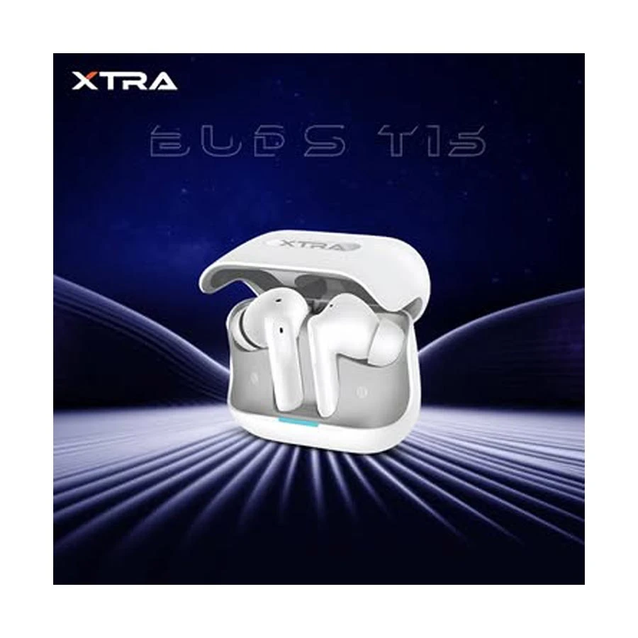 Xtra T15 ANC White TWS Bluetooth Earbuds