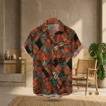 Men's Half Sleeve Micro Fabric Vertical Stripe Casual Shirt