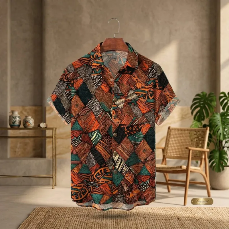Men's Half Sleeve Micro Fabric Vertical Stripe Casual Shirt