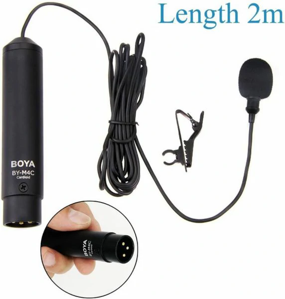 BOYA BY-M4C Professional Cardioid Lavalier Microphone