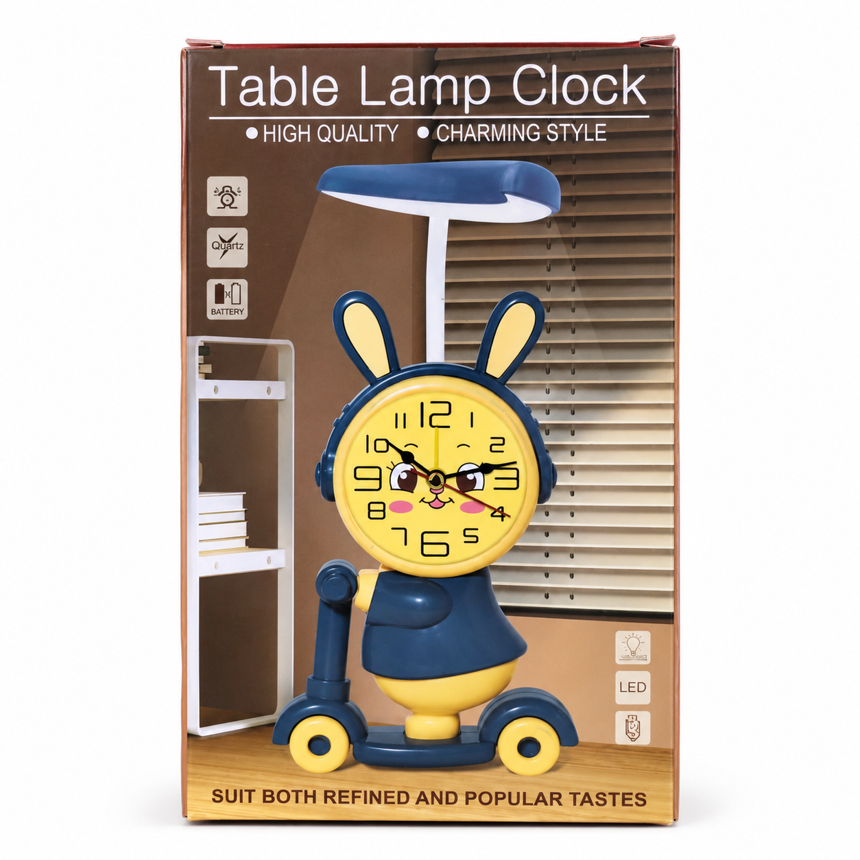 3 in 1 Table Lamp Clock with Pencil Sharpener
