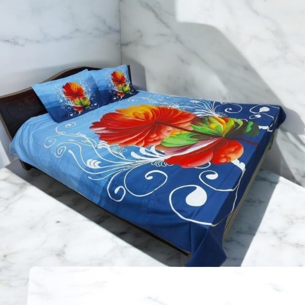 New Exclusive 100% Cotton Bed Sheet 7.5 feet by 8 feet