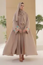 Koti and Inner Borka Set with 72/30 Hijab, 4 Colours