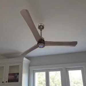 Atomberg Renesa + 56" 35Watt BLDC motor Energy Saving Anti-Dust Speed Indicator Light Ceiling Fan with Remote Control ( Earth Brown ) AT-107