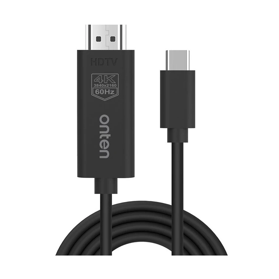 Onten OTN-UC501 USB-C to HDMI 4K 1.8 Meter Black Cable