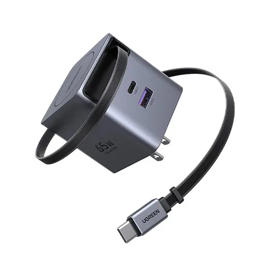 UGREEN Nexode Pro X615 65W GaN Charger with Built-in USB-C Cable (US)