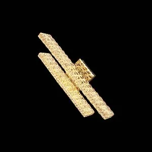 Qulik Dual Diagonal Crystal Wall Lamp (QL-D88014-B-150-450)