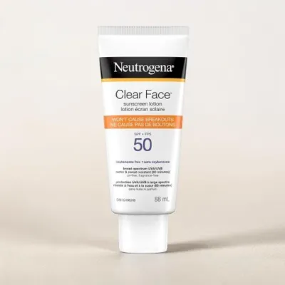 Neutrogena Clear Face Sunscreen Lotion SPF 50 88ml (Canada)