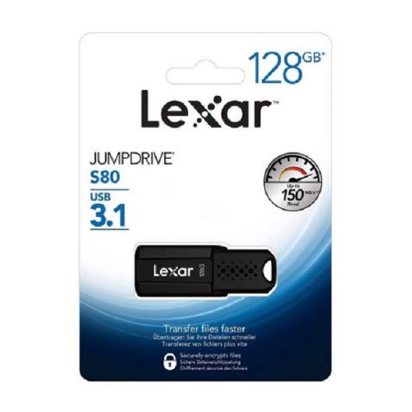 Lexar JumpDrive S80 USB3.1 Pen Drive – 128GB