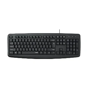 Rapoo NK2600 Spill- Resistant Wired Black Keyboard with Bangla