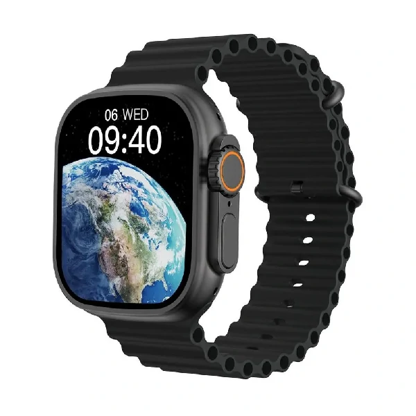 WiWu SW01 Ultra Bluetooth Calling Smart Watch- Black (IP68, Sports Modes, 2.1″ HD IPS)