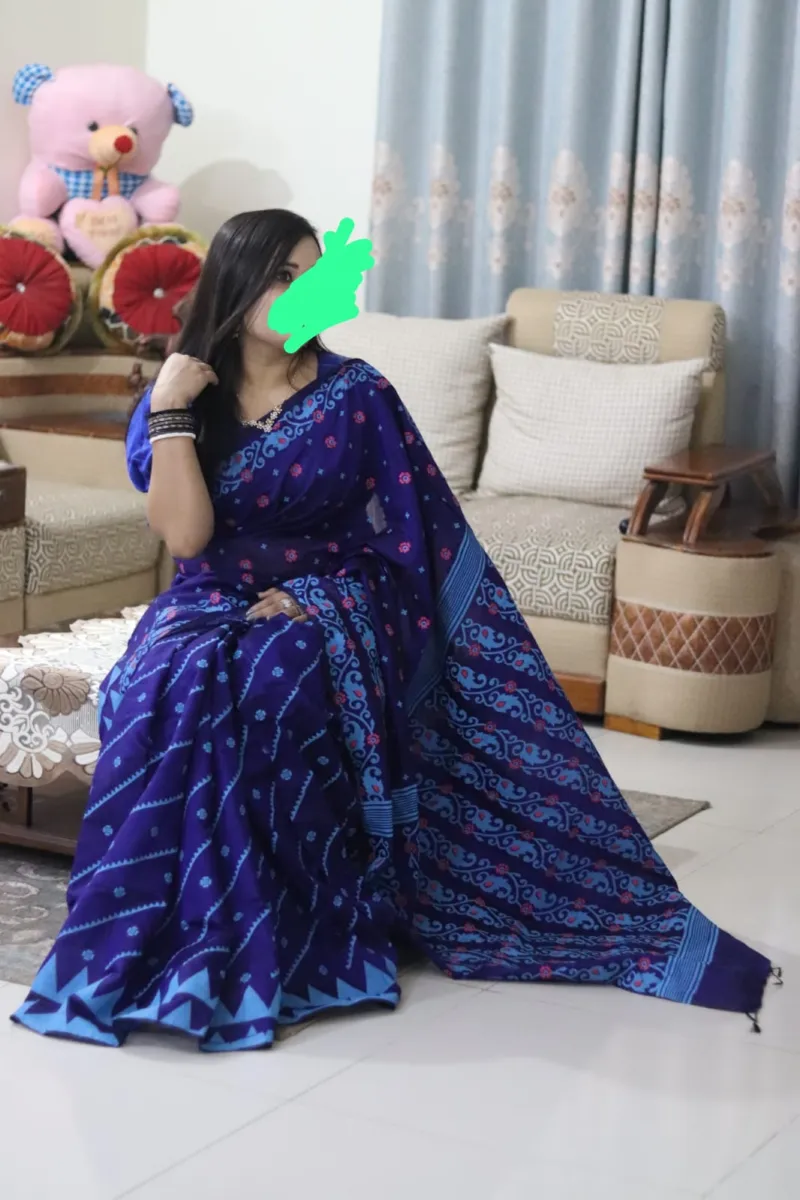 Screen Printed Half Silk Saree for Women, 12 Haath, 6 Colours