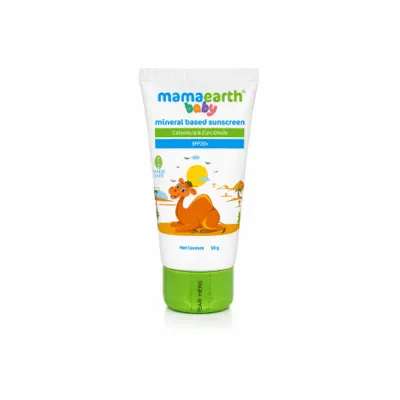 Mama Earth Mineral Based Sunscreen For Babies SPF20+ 50g (India)