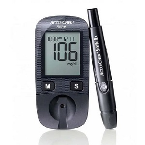 Accu-Chek Active Glucose Monitor With Free 10 Test Strips