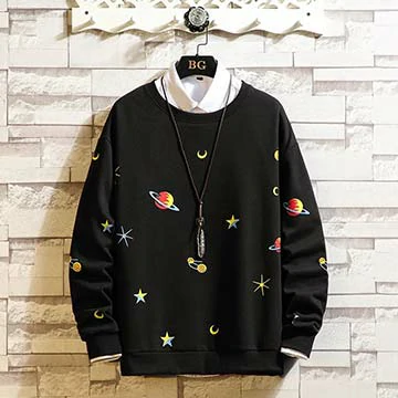 Men's Full Sleeve Sweatshirt- Dark Space