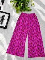 Women's Free Size Linen Palazzo Trousers, 26-27 Inch Hem, 6 Colours