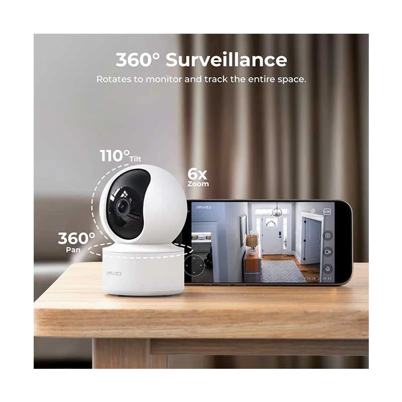 IMILAB C21 2.5K 360 Degree Home Security Wi-Fi Dome IP Camera