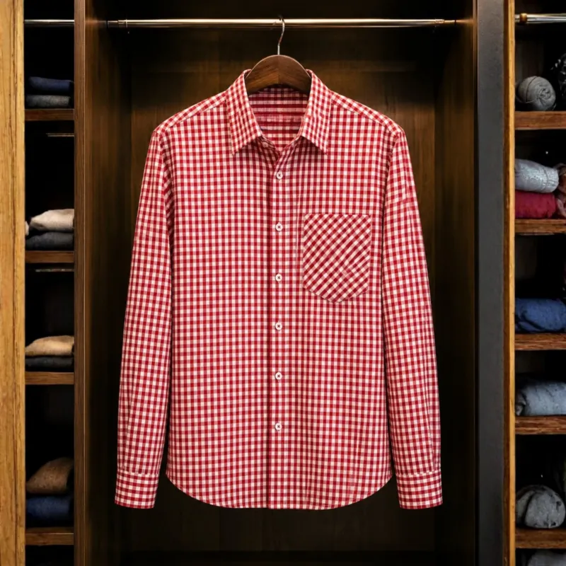 Men's Oxford Cotton Formal Check Shirt, Sizes M to XXL