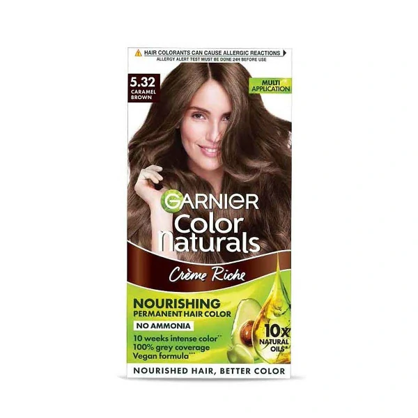 Garnier Color Naturals Shade 5.32 Caramel Brown 70ml + 60g