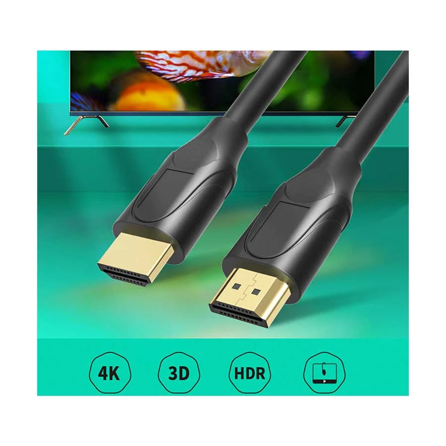 Yuanxin YHX-017 4K HDMI Male to Male Cable, 10 Meter, Black