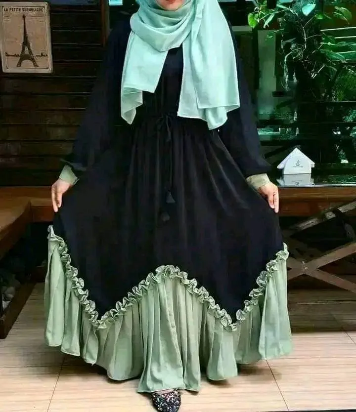 Flora Gown Borka in Cherry Fabric, Lengths 52 to 56