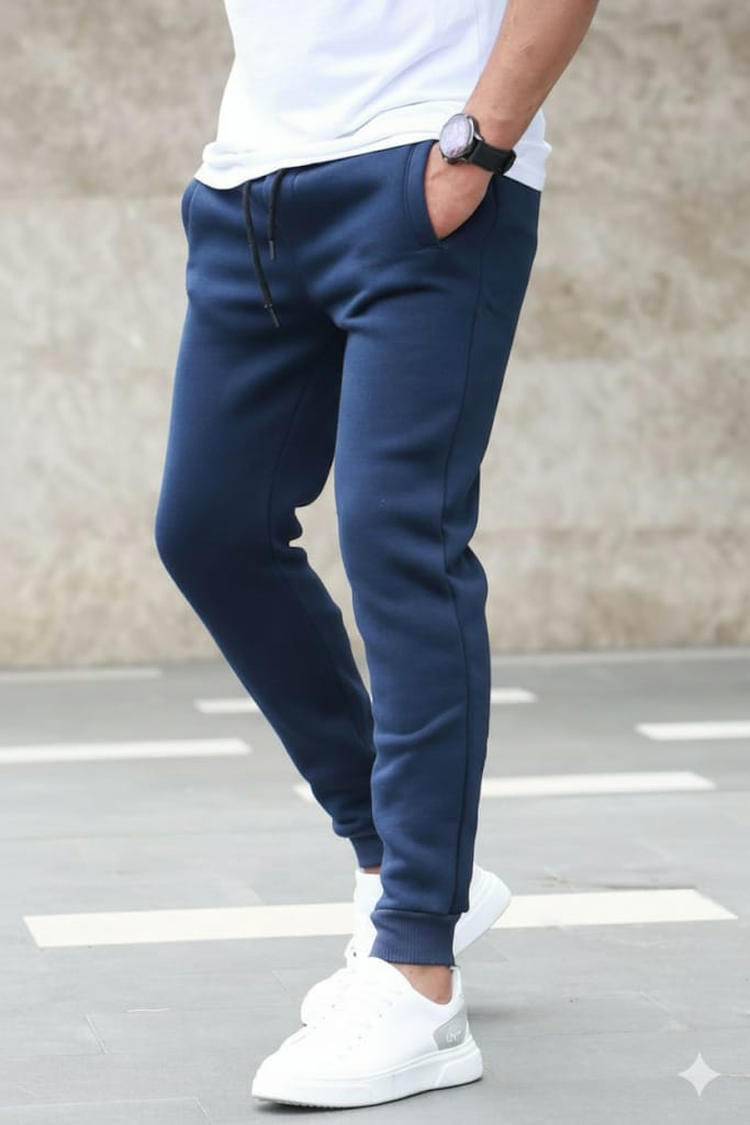 Men's Pure Terry Cotton Trousers for Daily Wear and Sleep, S to XL