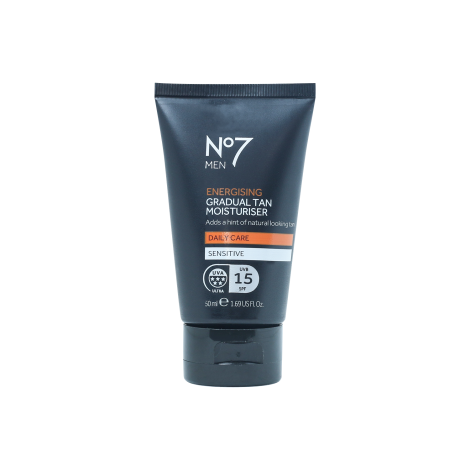 Boots No7 Men Energising Gradual Tan Moisturiser UVB SPF15 50ml (UK)