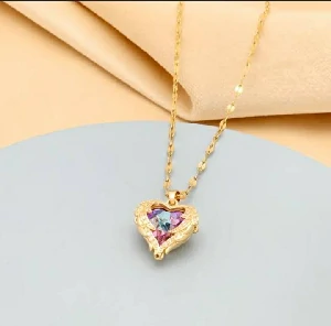 Lovely Heart-Shape Crystal Luxury Locket