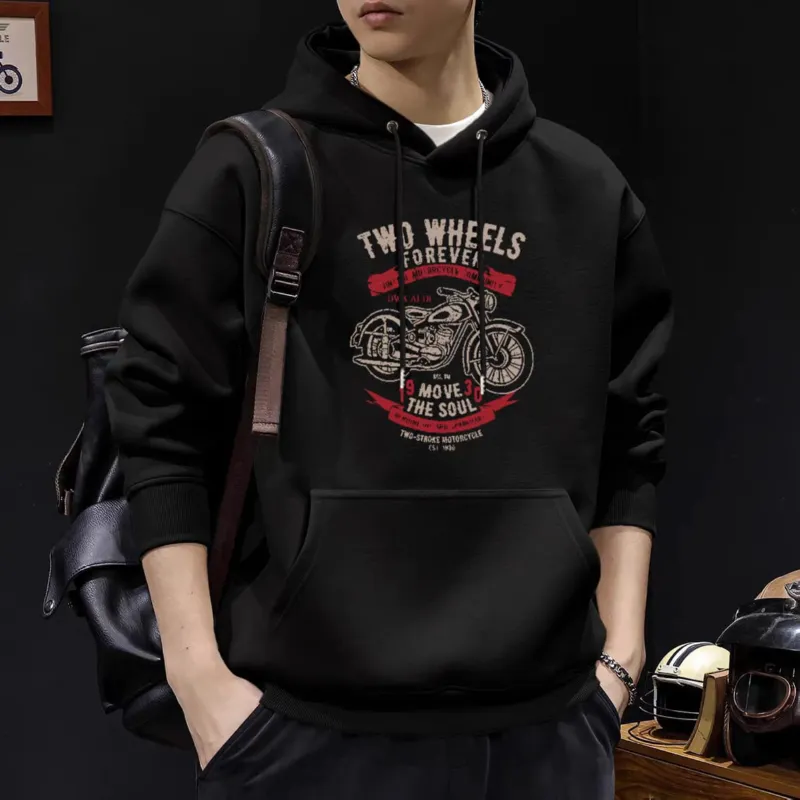 Men's Full Sleeve Cotton Winter Hoodie, 320 GSM, 6 Colours