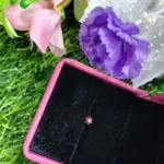 Traditional Gold SevenStone Mossanite  Nose Pin -7 Mm (With gift box)