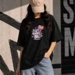 Premium Drop Shoulder T-Shirt for Women |Trendy Print Oversized Tee | Summer Friendly