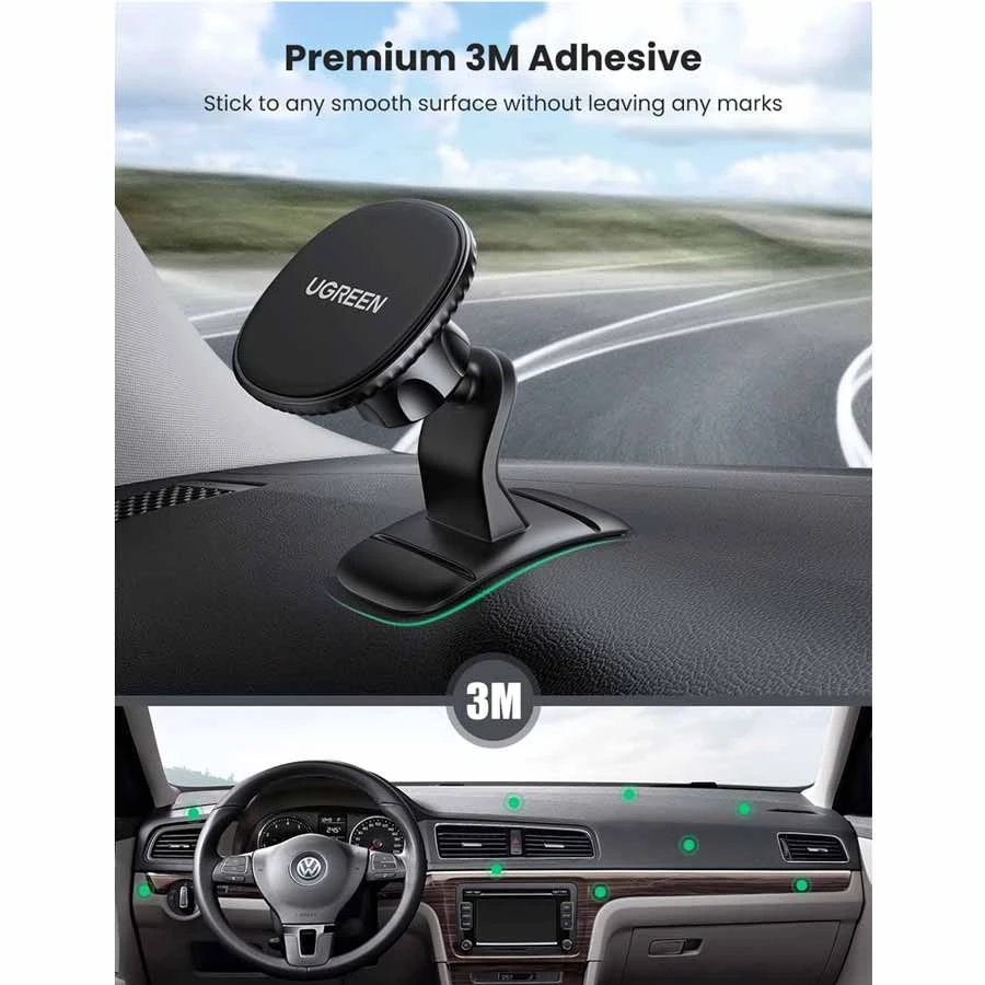 UGREEN LP292 (80785) 360 Degree Magnetic Dashboard Phone Holder Black