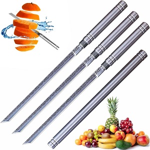 Multipurpose Outdoor Portable Fruit-Knife with Sheath, Portable Kitchen Tools