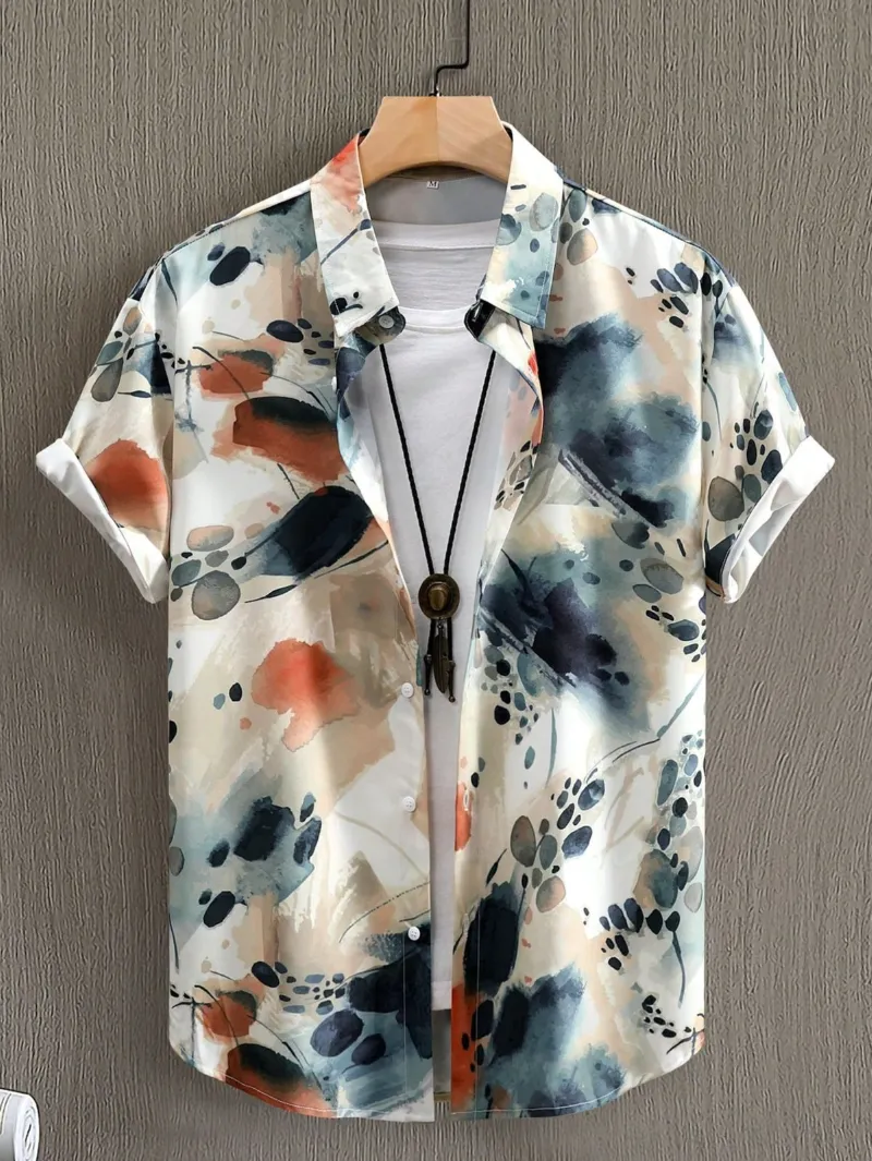 Men's Micro Stitch Half Sleeve Shirt, Sizes M to XL, 4 Colours