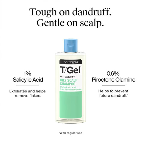 Neutrogena T/Gel Anti-Dandruff Oily Scalp Shampoo 250ml (Greece)