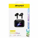 Awei TP29ANC AI Translation & ANC Wireless Earbuds – Bluetooth 6.0 Real-Time Translator Earphones with 147 Languages, 10mm Driver & LCD Touch Screen