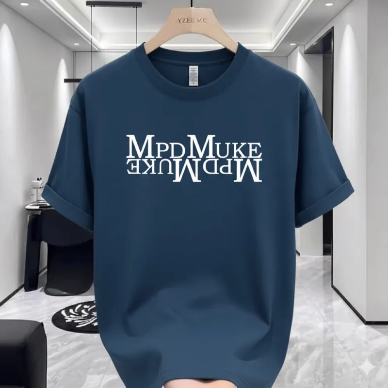 Men's Cotton-Spandex Drop Shoulder T-Shirt, Length 27 to 30 Inch