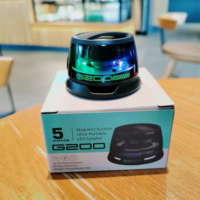 g200 Magnetic Suction Ultra-Portable LED Speaker