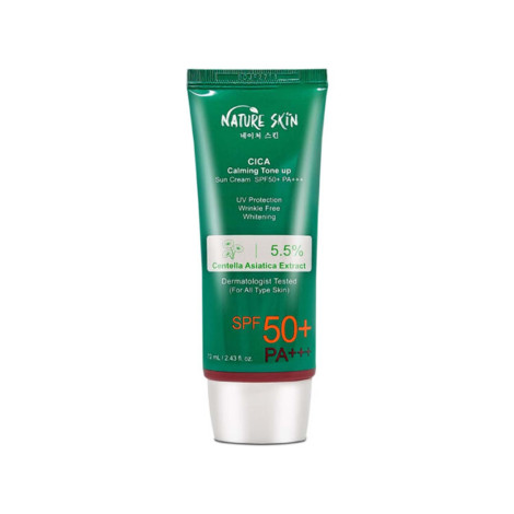 Nature Skin Cica Calming Tone Up Sun Cream SPF50+ PA+++ 72ml (Korea)