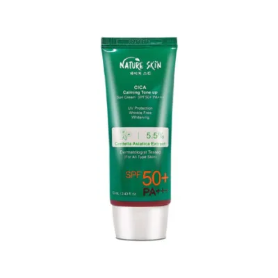 Nature Skin Cica Calming Tone Up Sun Cream SPF50+ PA+++ 72ml (Korea)