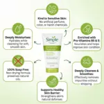 Simple Kind to Skin Moisturising Face Wash 150ml (Poland)