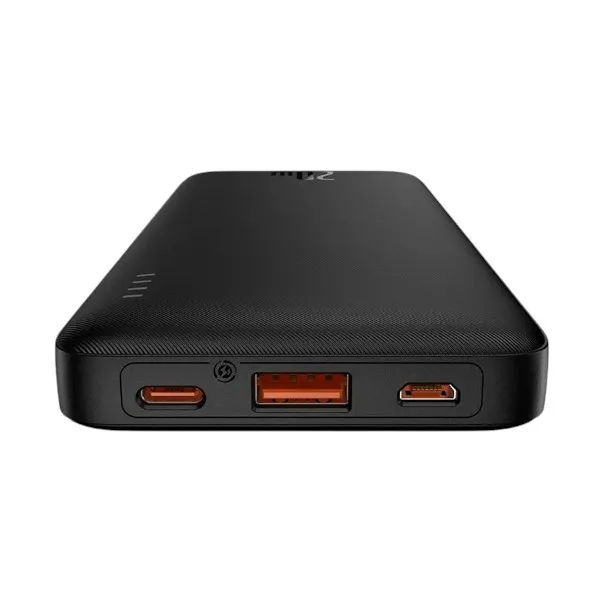 Baseus Airpow PPQD090001 10000mAh Black 20W Power Bank with USB-A to Type-C Cable
