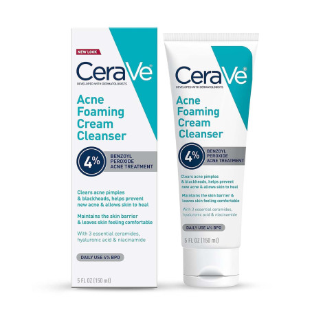Cerave 4% Acne Foaming Cream Cleanser 150ml (USA)