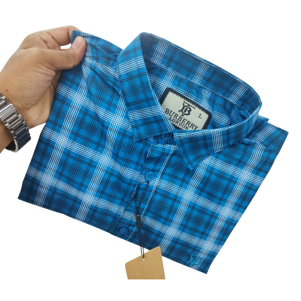 Stylish Cotton Full Sleeve Check Shirt