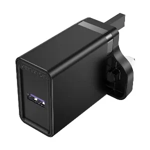 Vention FACB0-UK 1-Port USB 22.5W Black Charger