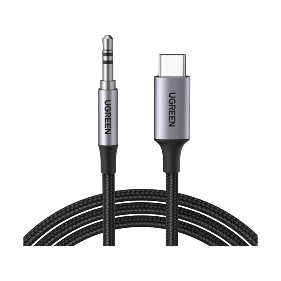 UGREEN CM450 (20192) USB-C to 3.5mm Male Audio Cable 1 Meter Black