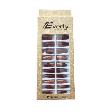 Everly Natural Fake Nails 24pcs - L106 (China)