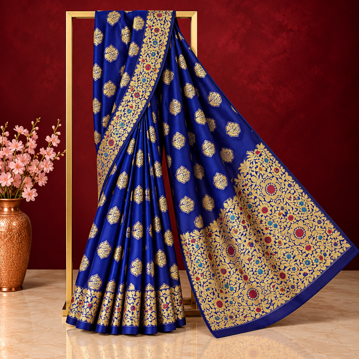 Premium Silk Katan Saree – Exclusive Design