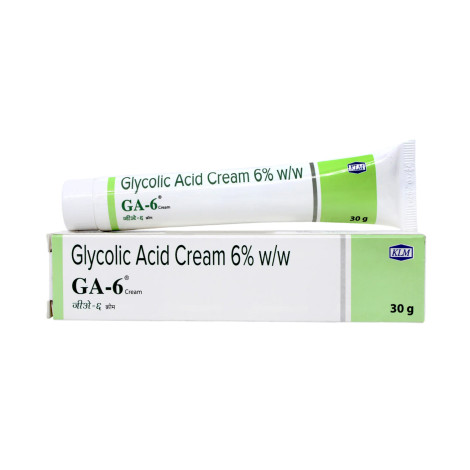 KLM Glycolic Acid 6% W/W GA - 6 Cream 30g (India)